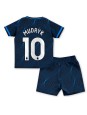 Otroški Nogometna dresi replika Chelsea Mykhailo Mudryk #10 Gostujoči 2023-24 Kratek rokav (+ hlače)